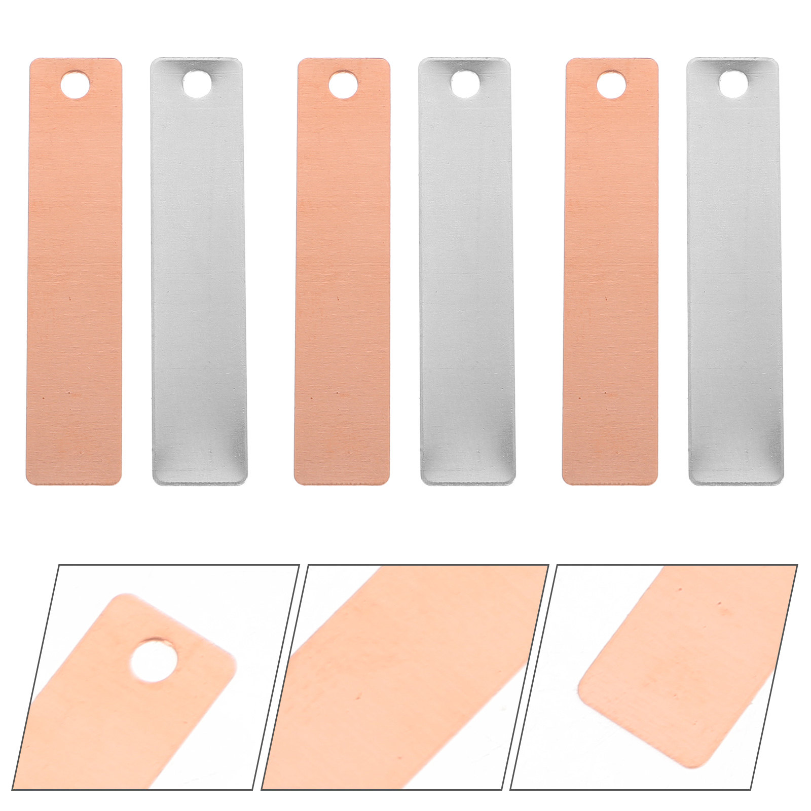 Science Experiment - Kupferblech Zinkstreifen 6er-Set Anodenplatten für Zinkbeschichtung