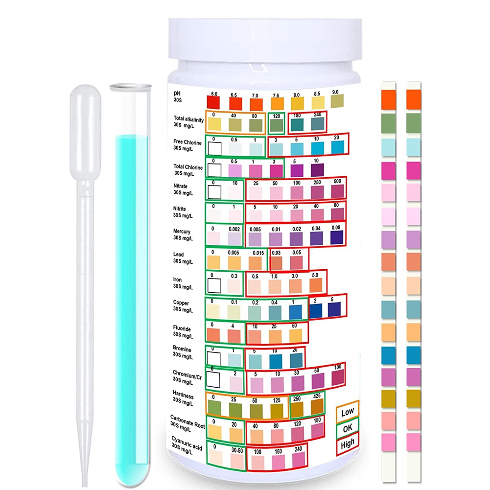 Water Testing Kit - Wasser teststreifen für den Trinkwasser-Epa-Level-Heimgebrauch, Wasser