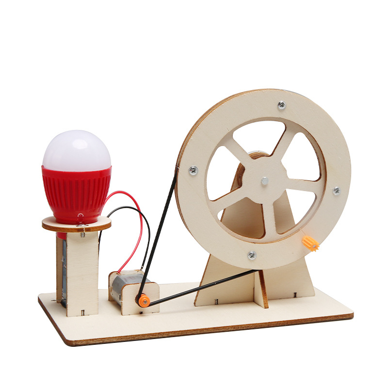 Science Diy Model - Mini DIY Handkurbel-Generator Glühbirne STEM Wissenschafts-Experimentier-Set