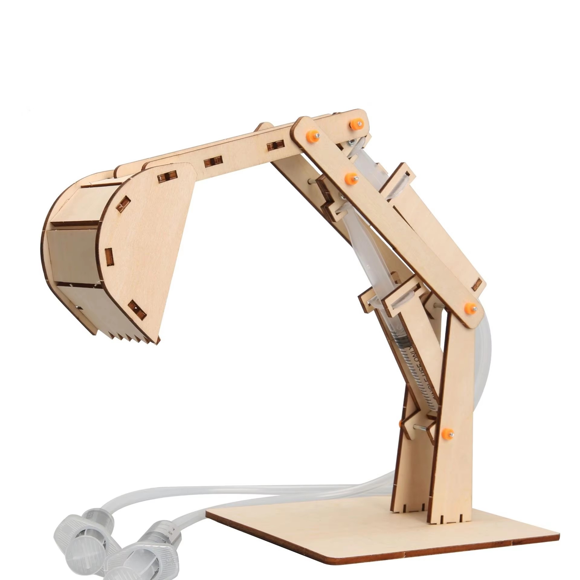 Science Hobby Kit - Spaßiges STEM DIY Wissenschafts-Set Holz-Hydraulikbagger-Modell Handgefertigtes