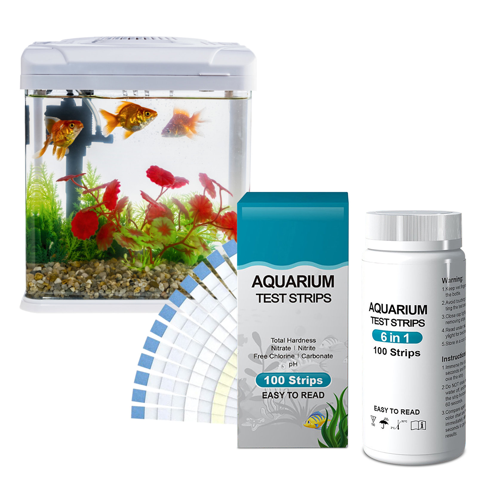 Water Testing Kit - 100 stücke 6-in-1 Wasser Qualität Test