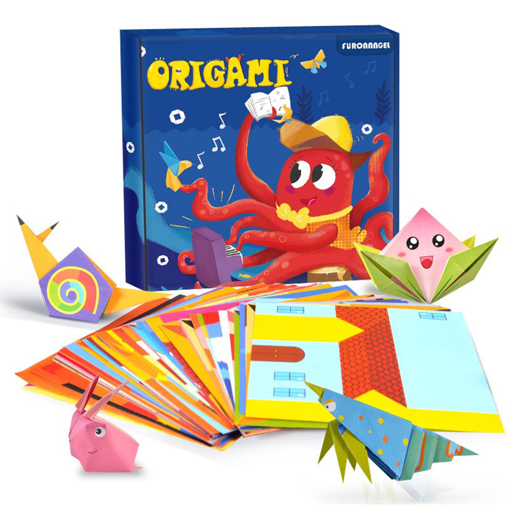 Science Project Diy - Origami-Set, 30/108 Blatt, Origami-Papier, Bastelführungsbuch, DIY-Kunsthandwerk,