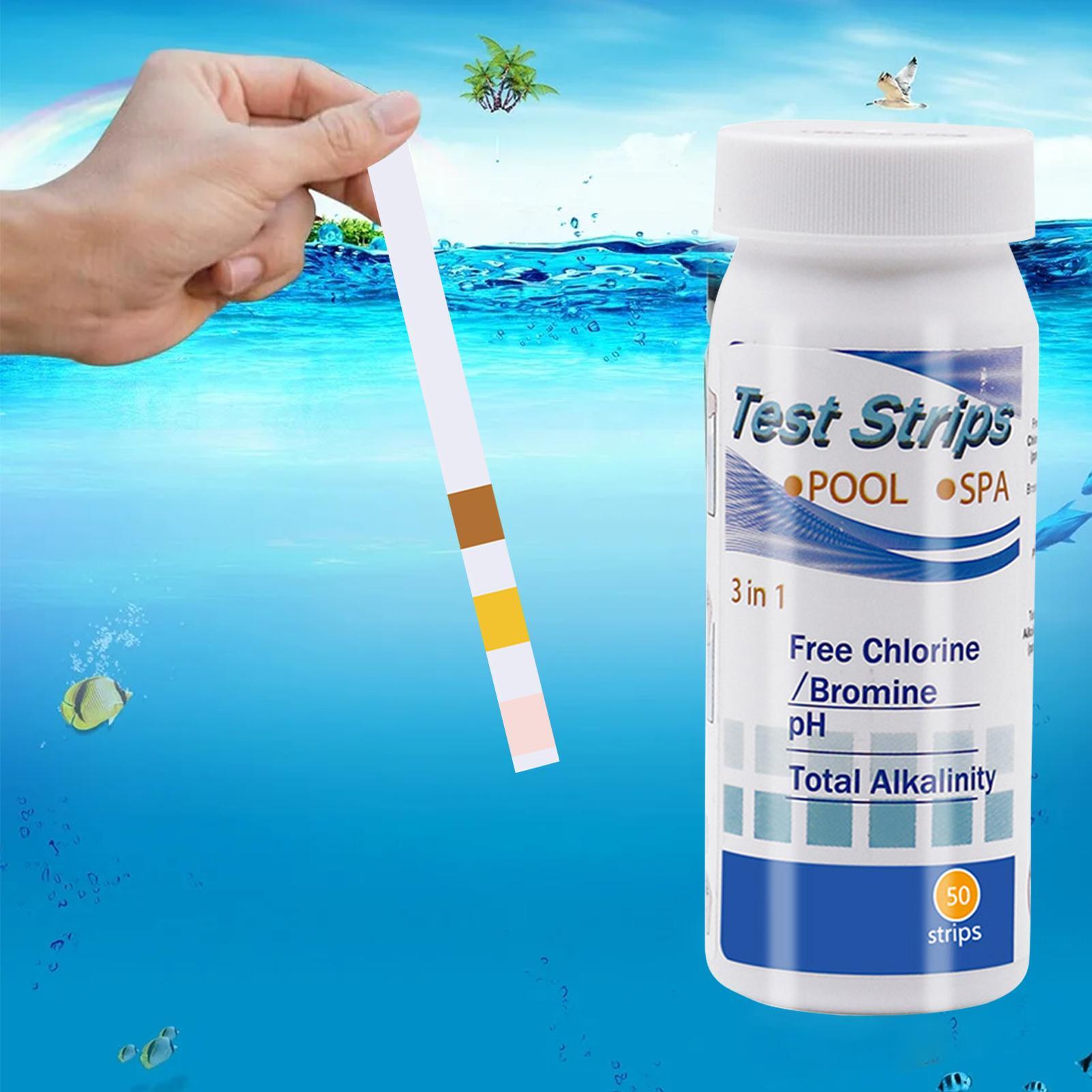 Water Testing Kit - Chlor-pH-Teststreifen für SPA, Schwimmbad, Aquarium, Fischbecken,