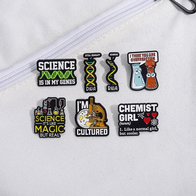 Wissenschaft Emaille Pin Reage – Science Experiment Bewertung und Preis