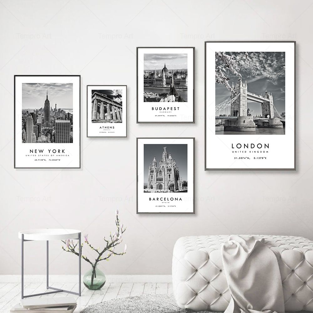 Schwarz Weiß Stadt Reise Fotog – Star Map Poster Bewertung und Preis