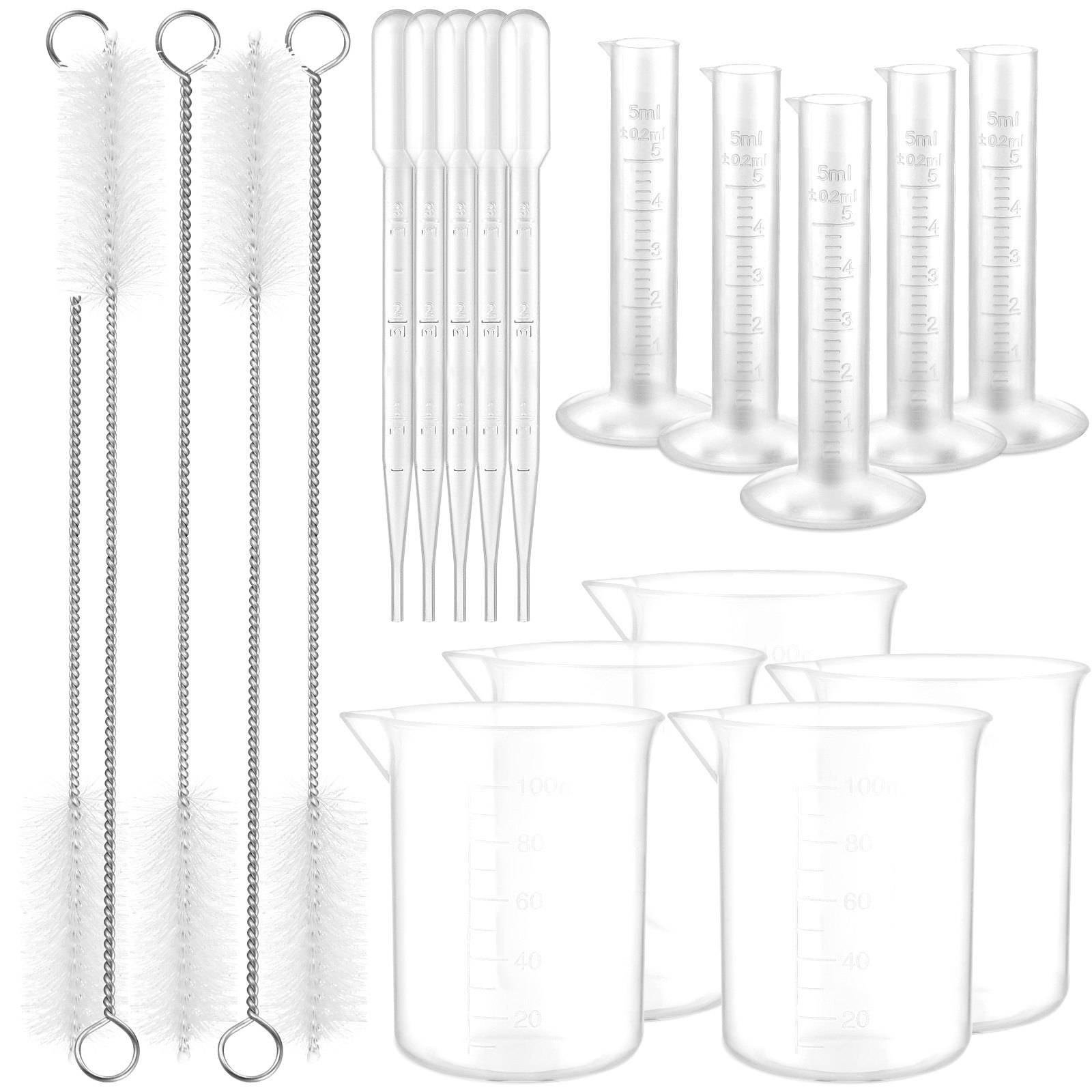 1 Set Kunststoff-Messzylinder, – Science Experiment Bewertung und Preis