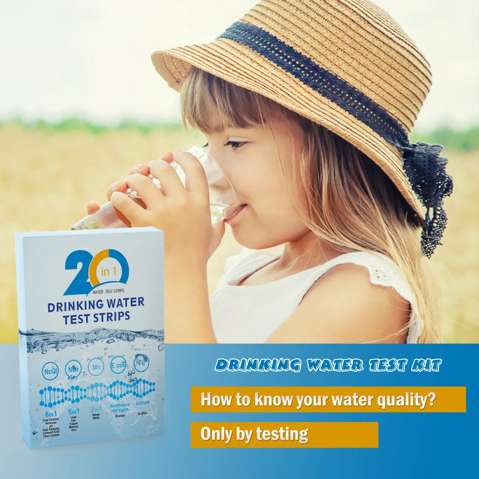 YAGO 20-in-1 Wasserteststreife – Water Testing Kit Bewertung und Preis