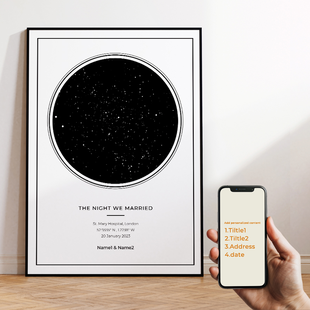 Moderne benutzerdefinierte per – Star Map Poster Bewertung und Preis
