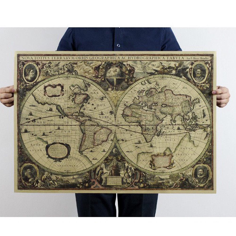 Retro Weltkarte Nautische Ozea – Star Map Poster Bewertung und Preis
