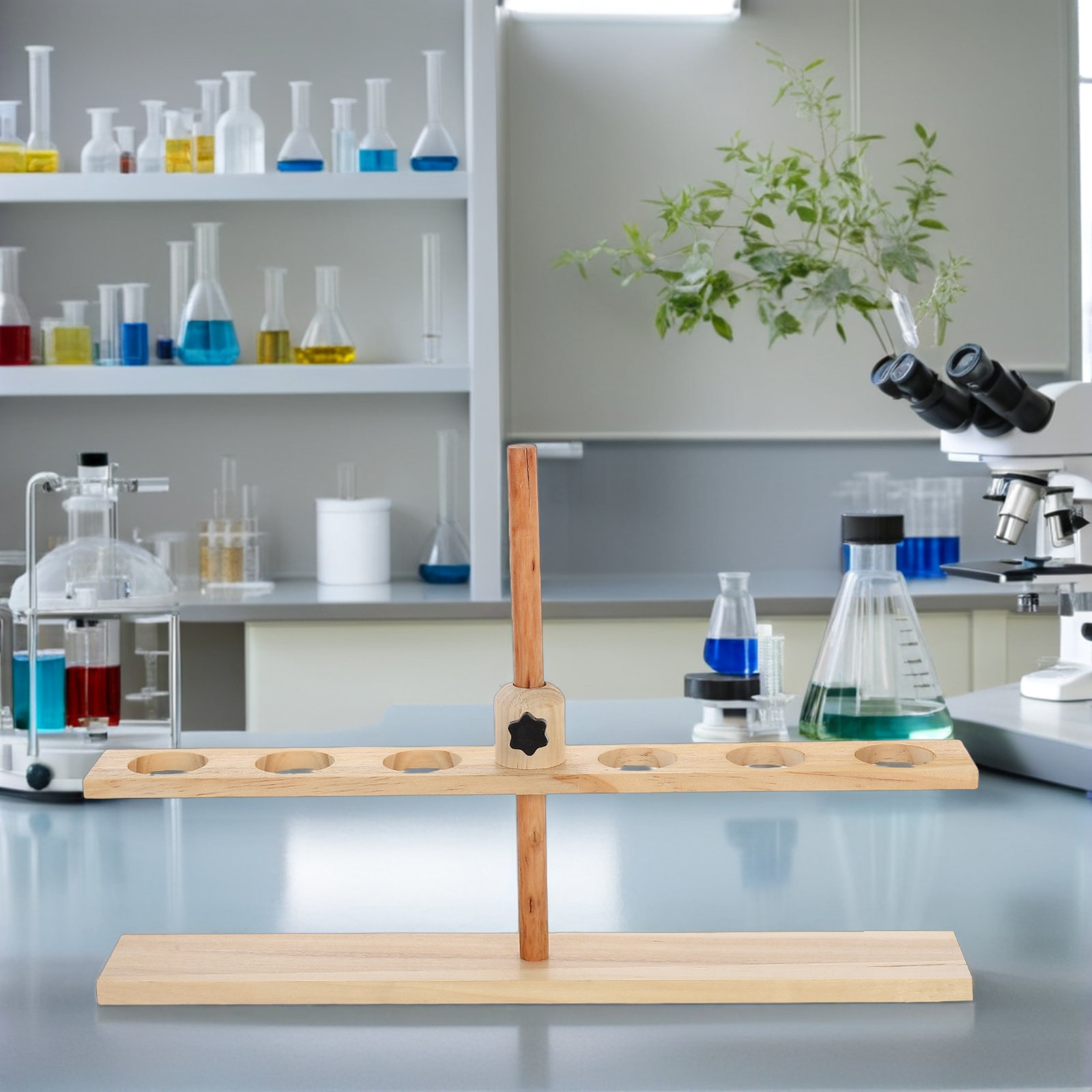 6-Loch-Holz-Trichterständer, v – Science Experiment Bewertung und Preis
